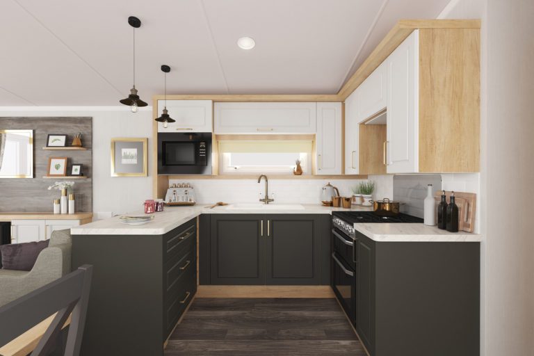 kitchen_featuring_sink_stove_seller_leisure